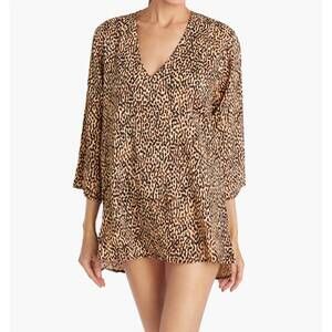 NEW ROBIN PICCONE whitney tunic top in mocha